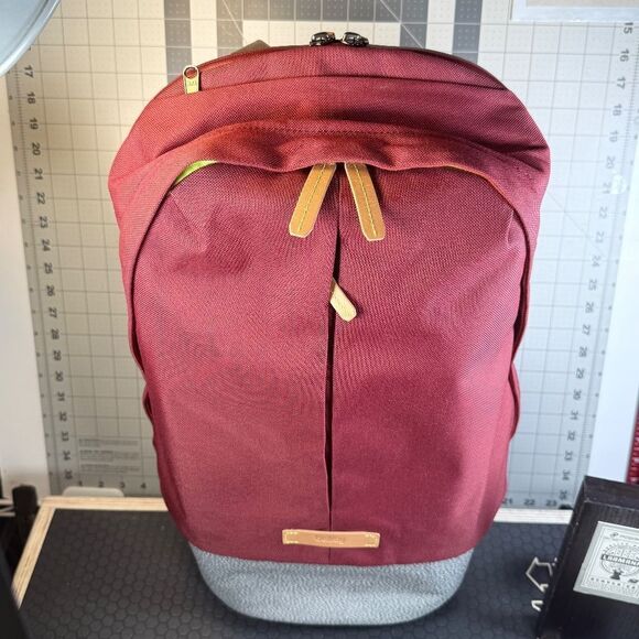 BELLROY®  |  BACKPACK+™  |  DARK-RED/GRAY  |  LIKE NEW  |  XLNT  | - Picture 2 of 15